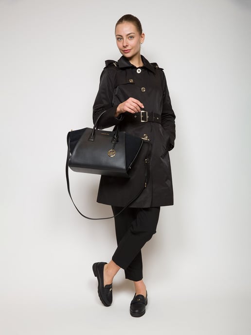 Bolso Satchel Grande Avril Negro de Michael Kors - Image 5