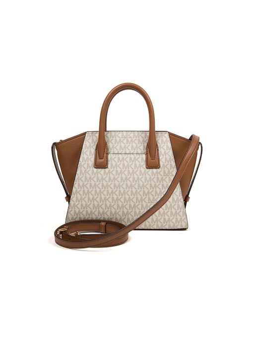 Michael Kors Avril Pequeño Bolso de Logo y Cuero - Image 3