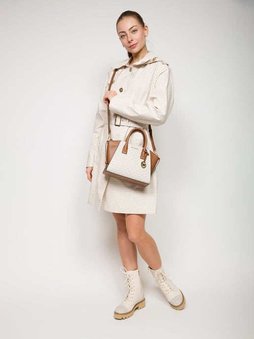 Michael Kors Avril Pequeño Bolso de Logo y Cuero - Image 5