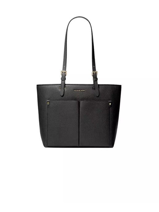 Michael Kors Jet Set Travel Tote Mediano Doble Bolsillo Negro - Image 1