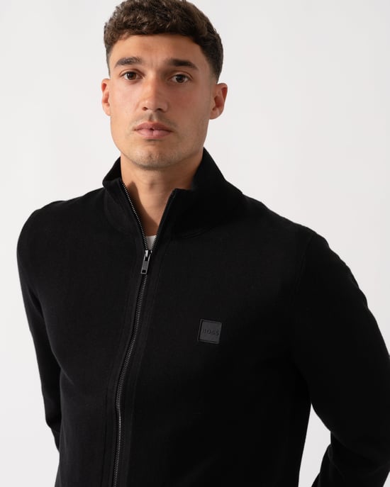 Jersey de cremallera completa Kanozip en negro - Image 4