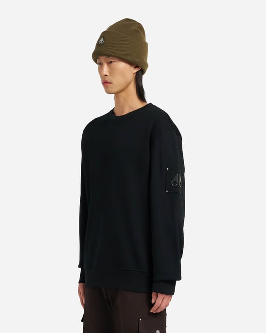 Sudadera Hartsfield con cuello redondo en negro - Image 2