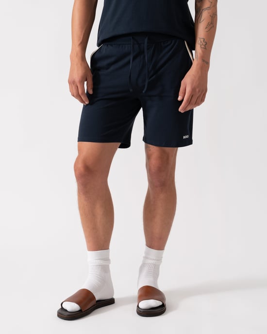 Pantalones Cortos de Pijama Únicos en Azul Marino - Image 1