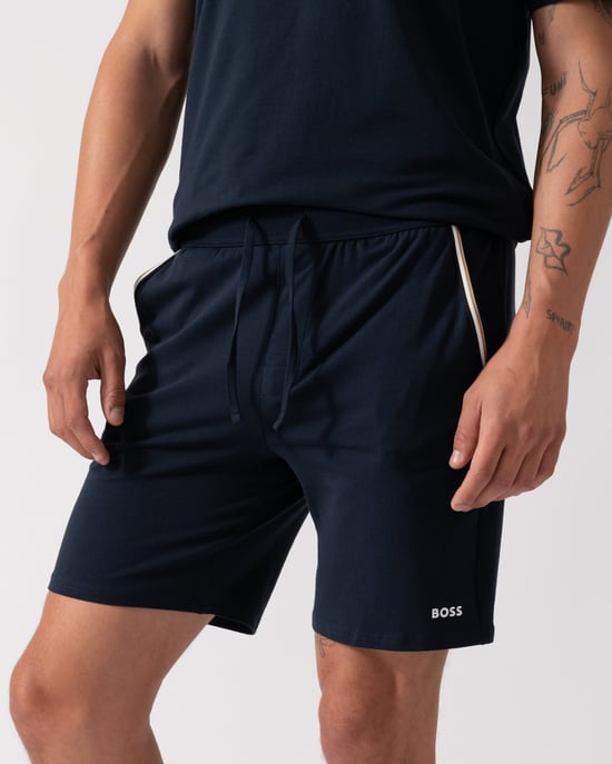 Pantalones Cortos de Pijama Únicos en Azul Marino - Image 2