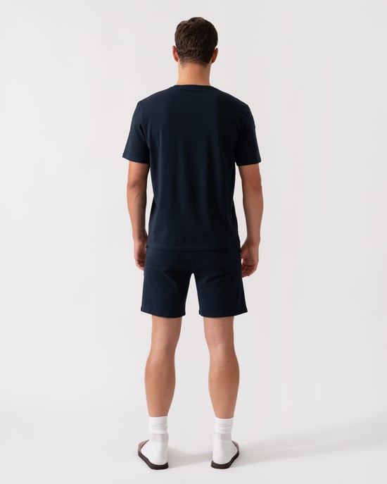 Pantalones Cortos de Pijama Únicos en Azul Marino - Image 3