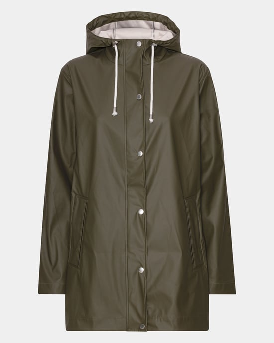 Ilse Jacobsen Rain Coat Army Green - Image 4