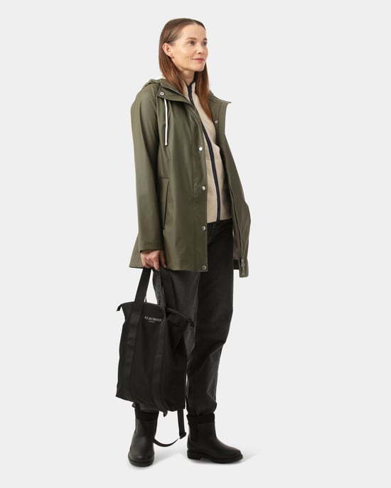 Ilse Jacobsen Rain Coat Army Green - Image 5