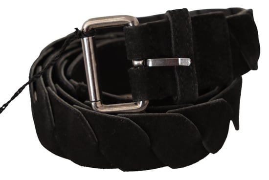 Cinturón de cintura GF Ferre Negro WX Hebilla en tono plateado - Image 2