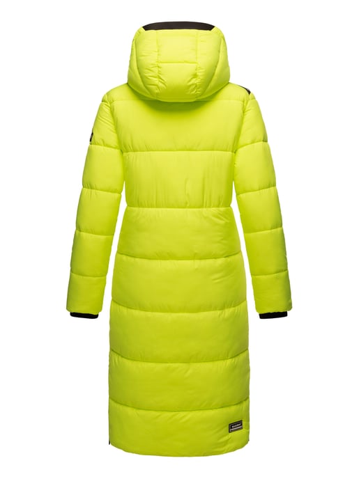 Marikoo abrigo de invierno mujer – Largo acolchado con capucha desmontable - Image 5
