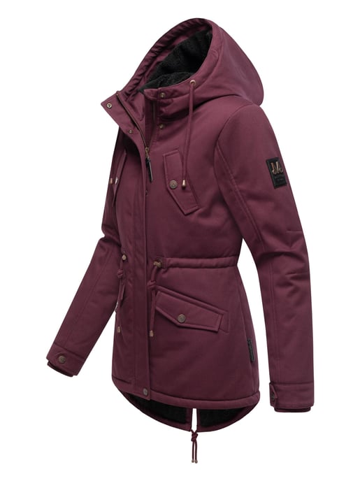 Chaqueta de invierno Marikoo Manolya para mujer con exterior de algodón y forro de borreguito - Image 3
