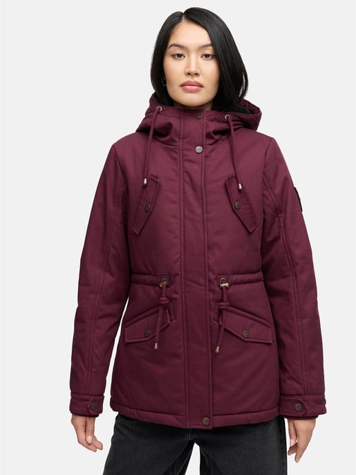 Chaqueta de invierno Marikoo Manolya para mujer con exterior de algodón y forro de borreguito - Image 6