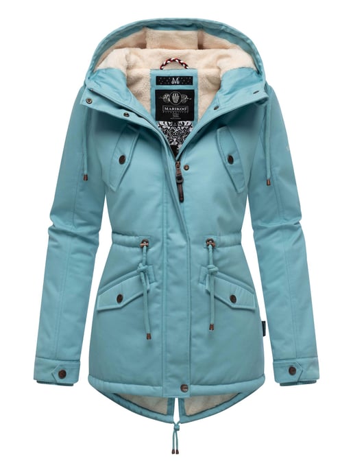 Chaqueta de invierno Marikoo Manolya para mujer con exterior de algodón y forro de borreguito - Image 1