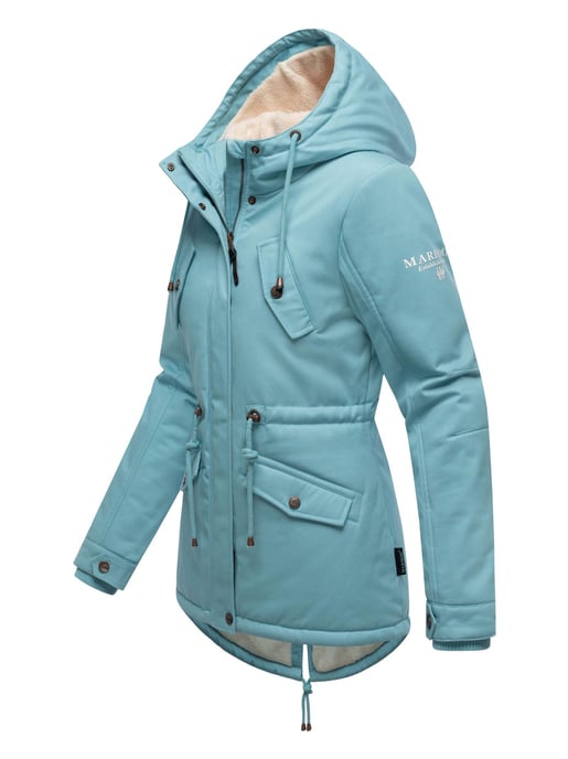 Chaqueta de invierno Marikoo Manolya para mujer con exterior de algodón y forro de borreguito - Image 3