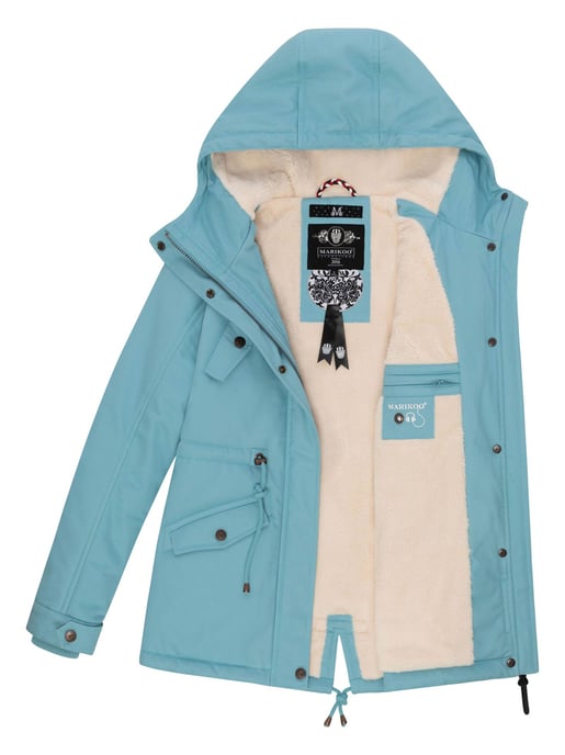 Chaqueta de invierno Marikoo Manolya para mujer con exterior de algodón y forro de borreguito - Image 5