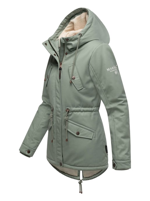 Chaqueta de invierno Marikoo Manolya para mujer con exterior de algodón y forro de borreguito - Image 3