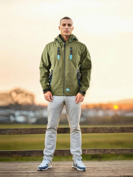 Chaqueta Softshell Hombre Arctic Seven AS-306 – Funcional, Impermeable, Cortaviento - Image 6