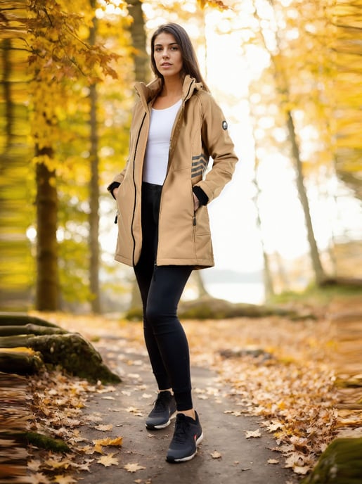 Chaqueta Softshell Mujer Arctic Seven AS-305 – Larga, Impermeable, Reflectante - Image 6