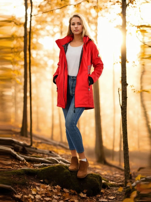 Chaqueta Softshell Mujer Arctic Seven AS-305 – Larga, Impermeable, Reflectante - Image 6