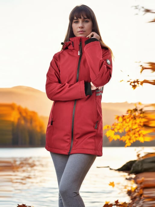Chaqueta Softshell Mujer Arctic Seven AS-305 – Larga, Impermeable, Reflectante - Image 6