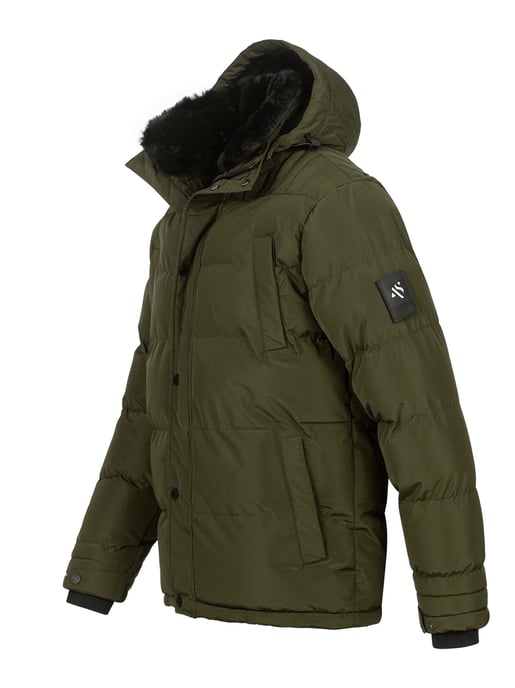 Chaqueta de invierno para hombre Alessandro Salvarini AS-326 con forro de borreguito y capucha extraíble - Image 3