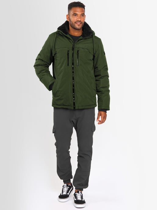 Chaqueta de invierno para hombre Alessandro Salvarini AS-332 con forro de borreguito y capucha - Image 6