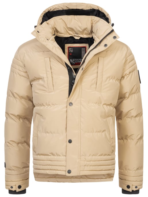 Chaqueta de invierno para hombre Alessandro Salvarini AS-281 con forro de borreguito y capucha extraíble - Image 2