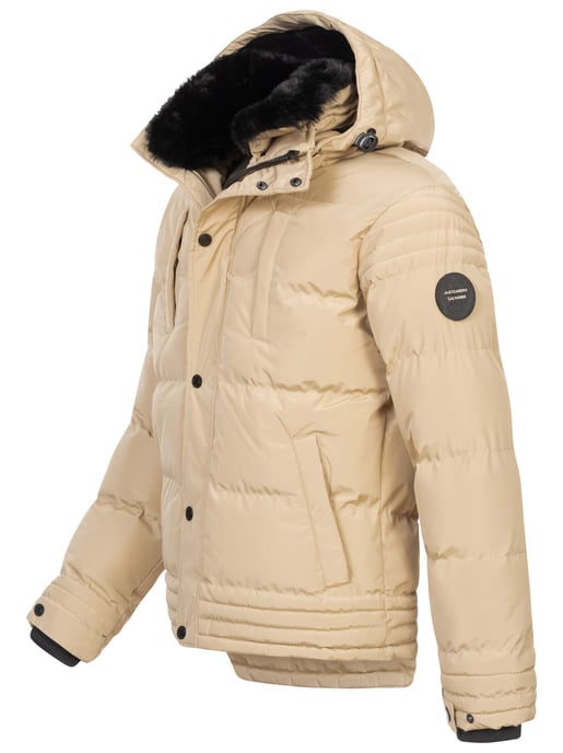 Chaqueta de invierno para hombre Alessandro Salvarini AS-281 con forro de borreguito y capucha extraíble - Image 4