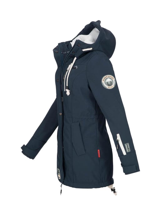 Chaqueta acolchada larga Marikoo Abendsternchen para mujer con capucha desmontable - Image 2