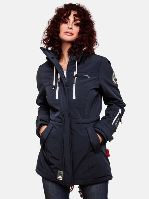 Chaqueta acolchada larga Marikoo Abendsternchen para mujer con capucha desmontable - Image 3