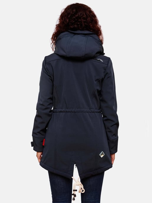 Chaqueta acolchada larga Marikoo Abendsternchen para mujer con capucha desmontable - Image 6