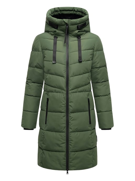 Abrigo acolchado mujer Marikoo Natsukoo – cálido, con capucha y forro teddy - Image 2
