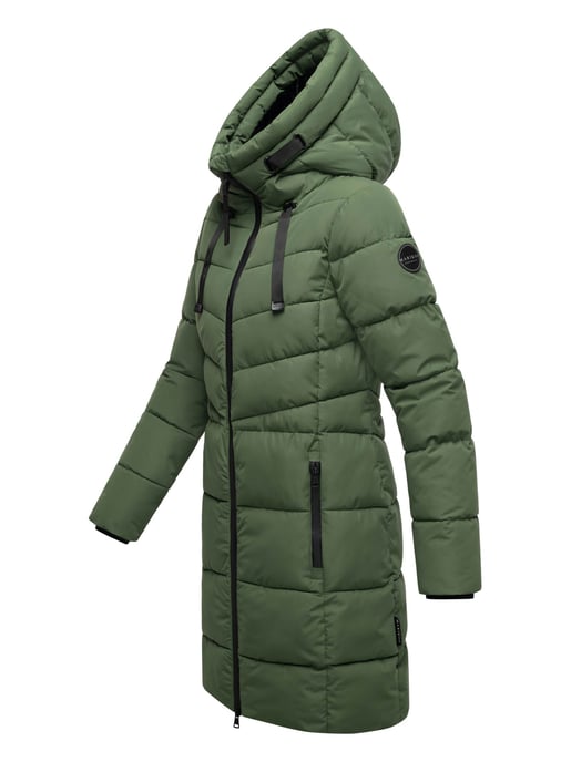 Abrigo acolchado mujer Marikoo Natsukoo – cálido, con capucha y forro teddy - Image 3