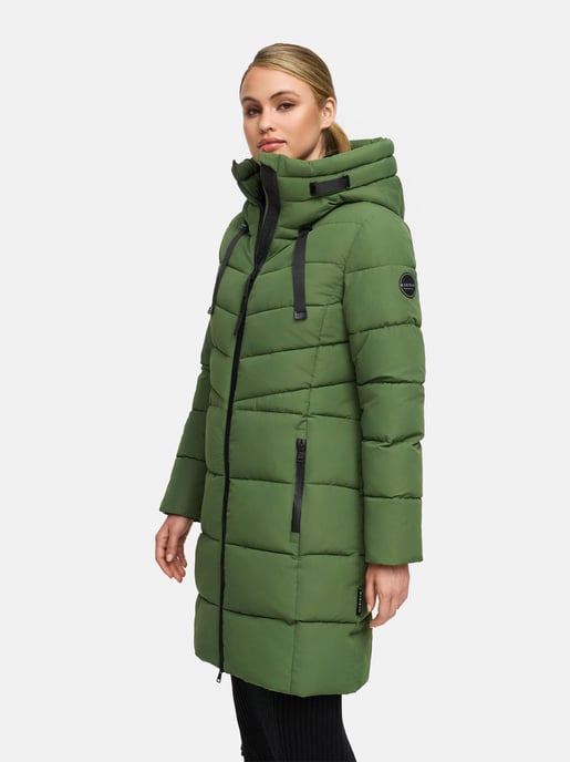 Abrigo acolchado mujer Marikoo Natsukoo – cálido, con capucha y forro teddy - Image 6