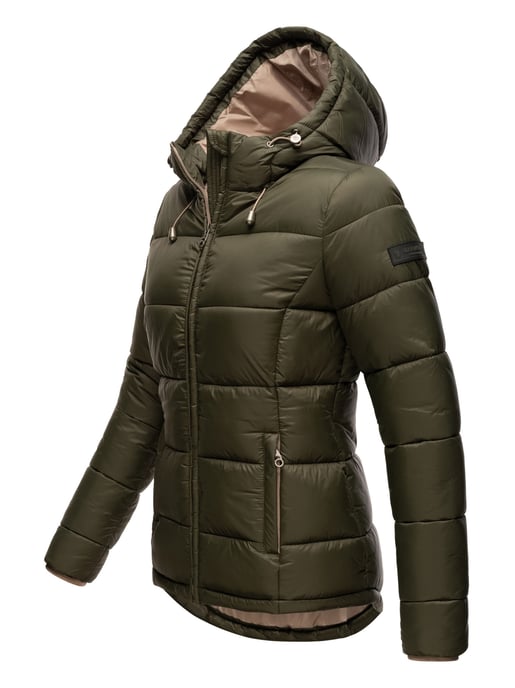 Marikoo chaqueta acolchada mujer – Ligera de entretiempo con capucha - Image 3