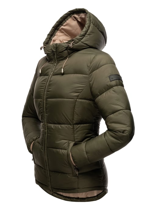 Marikoo chaqueta acolchada mujer – Ligera de entretiempo con capucha - Image 4