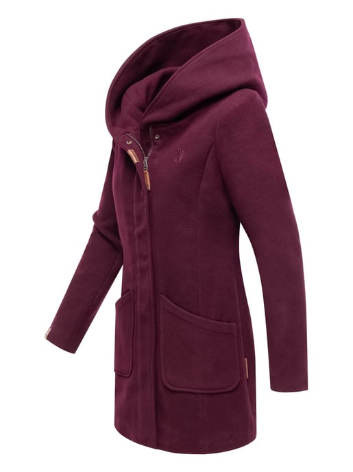 Abrigo de invierno Marikoo para mujer con capucha y corte entallado - Image 6