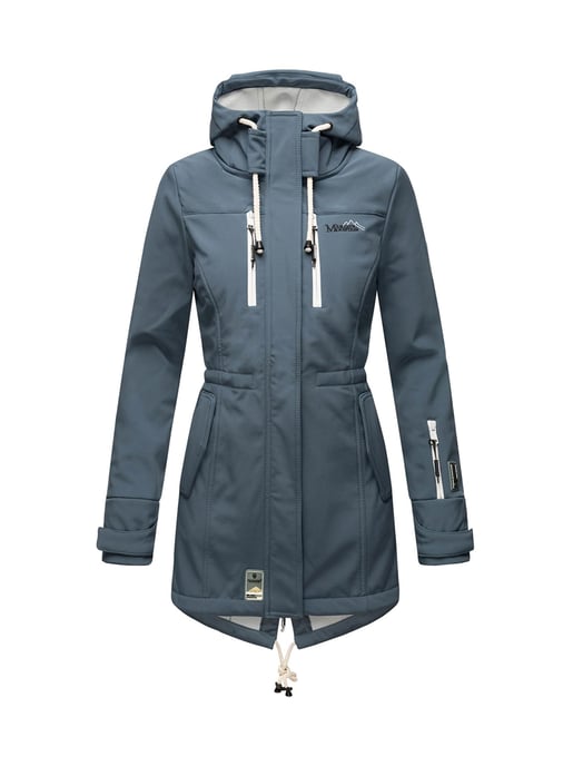 Chaqueta acolchada larga Marikoo Abendsternchen para mujer con capucha desmontable - Image 2