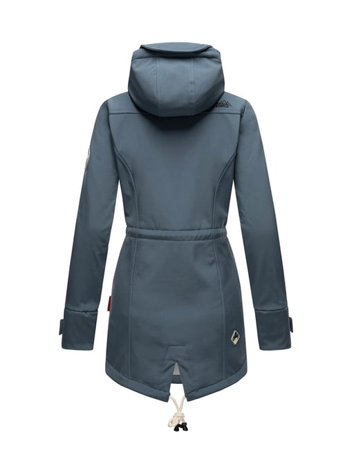 Chaqueta acolchada larga Marikoo Abendsternchen para mujer con capucha desmontable - Image 3