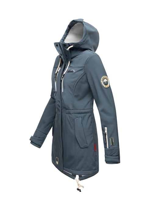 Chaqueta acolchada larga Marikoo Abendsternchen para mujer con capucha desmontable - Image 4