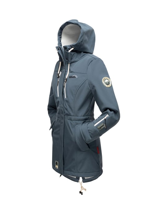 Chaqueta acolchada larga Marikoo Abendsternchen para mujer con capucha desmontable - Image 5