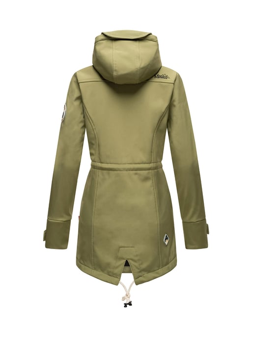 Chaqueta acolchada larga Marikoo Abendsternchen para mujer con capucha desmontable - Image 4