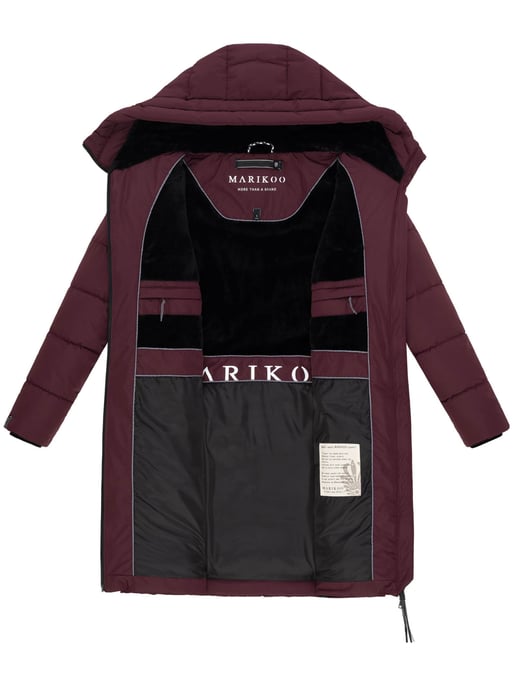 Abrigo acolchado mujer Marikoo Natsukoo – cálido, con capucha y forro teddy - Image 5