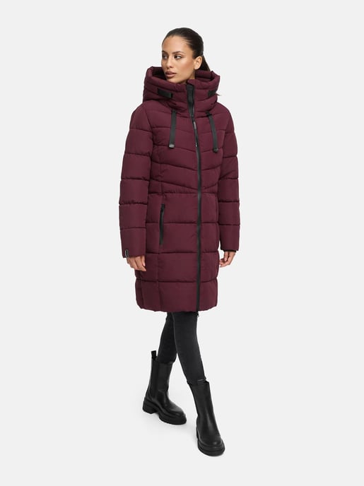 Abrigo acolchado mujer Marikoo Natsukoo – cálido, con capucha y forro teddy - Image 6