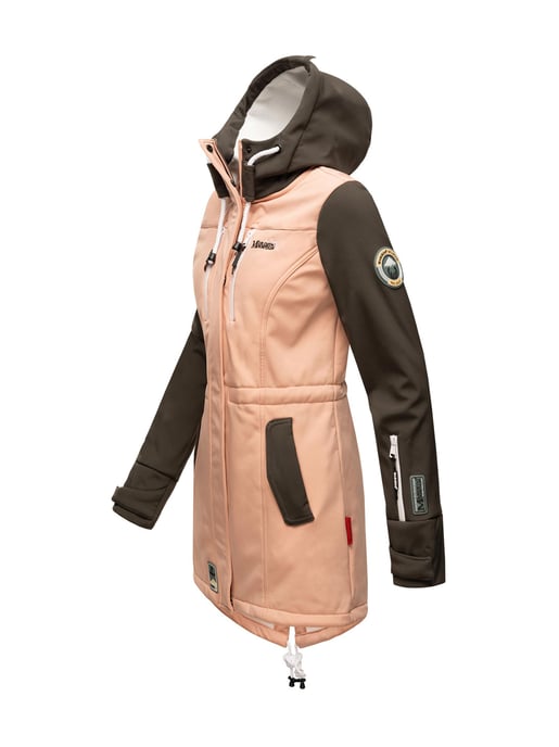 Chaqueta acolchada larga Marikoo Abendsternchen para mujer con capucha desmontable - Image 3