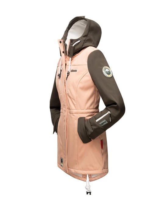 Chaqueta acolchada larga Marikoo Abendsternchen para mujer con capucha desmontable - Image 4