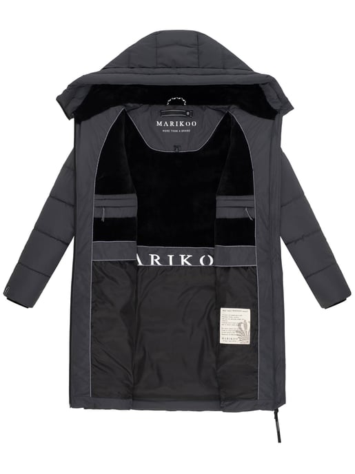 Abrigo acolchado mujer Marikoo Natsukoo – cálido, con capucha y forro teddy - Image 5