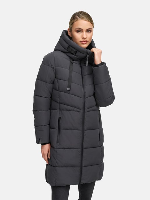 Abrigo acolchado mujer Marikoo Natsukoo – cálido, con capucha y forro teddy - Image 6