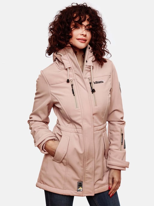 Chaqueta acolchada larga Marikoo Abendsternchen para mujer con capucha desmontable - Image 3