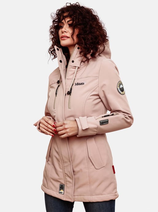 Chaqueta acolchada larga Marikoo Abendsternchen para mujer con capucha desmontable - Image 4