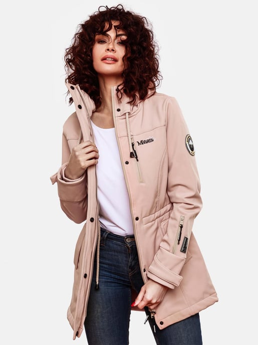 Chaqueta acolchada larga Marikoo Abendsternchen para mujer con capucha desmontable - Image 5